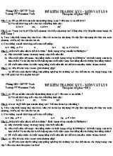 Đề kiểm tra học kì I môn Vật lí Lớp 6 - Năm học 2016-2017 - Trường PT Hermann Vinh (Có đáp án)